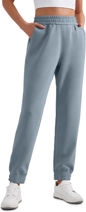 CRZ YOGA SoftAura Sweatpants Women Modal Joggers High Waisted Lounge Travel Casual Sweat Pants with Pockets Cinch Bottom
