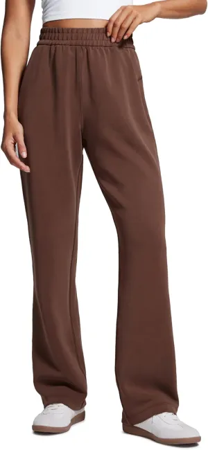 CRZ YOGA SoftAura Wide Leg Sweatpants Women 31" Modal High Waisted Lounge Travel Casual Sweat Pants with Pockets Drawstring
