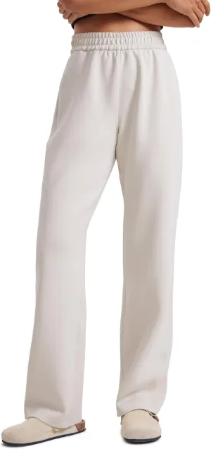 CRZ YOGA SoftAura Wide Leg Sweatpants Women 31" Modal High Waisted Lounge Travel Casual Sweat Pants with Pockets Drawstring