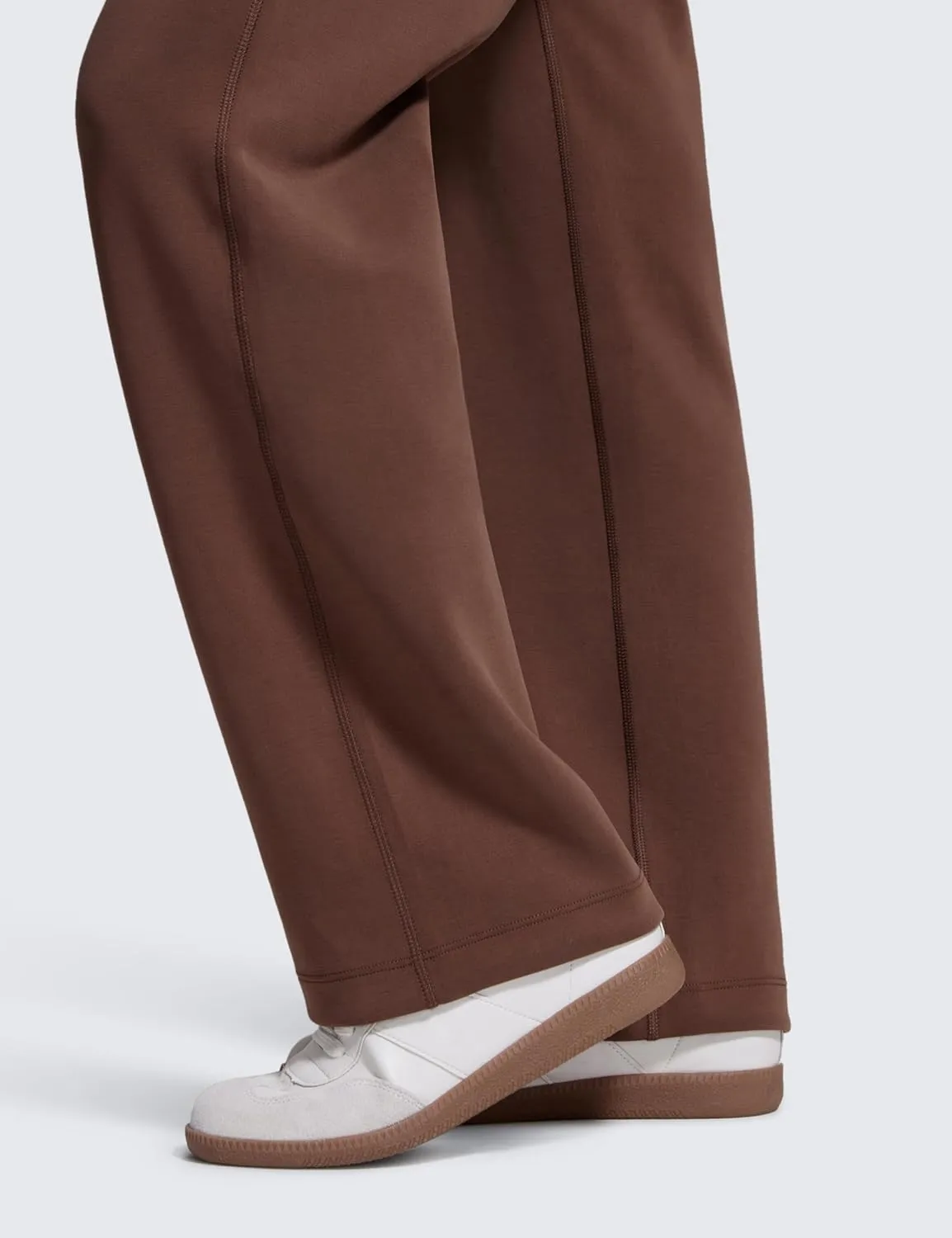 CRZ YOGA SoftAura Wide Leg Sweatpants Women 31" Modal High Waisted Lounge Travel Casual Sweat Pants with Pockets Drawstring