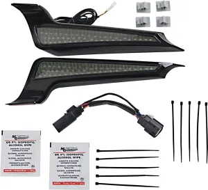 Custom Dynamics CD-FASCIA-BCMSB Fascia LED Panel - Gloss Black With Smoked Lens