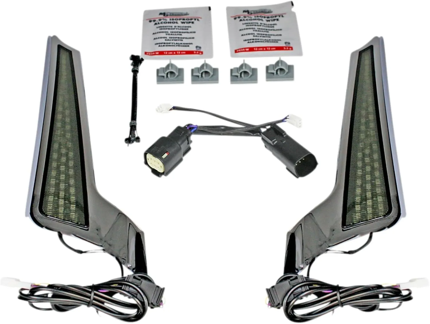 Custom Dynamics CD-FASCIA-BCMSC Fascia LED Panel - Chrome With Smoked Lens