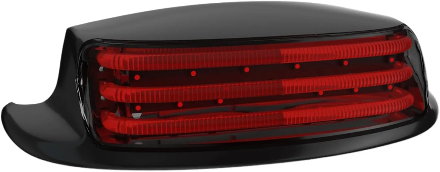 Custom Dynamics PB-FT-TOUR-R-B Probeam Rear Fender Tip Lights - Gloss Black Finish, Red Lens