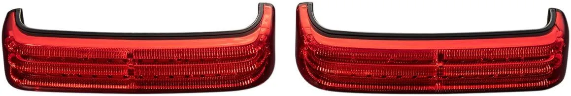 Custom Dynamics PB-SBSEQ-SS6-BR Probeam Sequential LED Saddlebag Light - Gloss Black With Red Lens