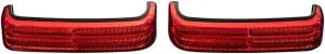 Custom Dynamics PB-SBSEQ-SS6-BR Probeam Sequential LED Saddlebag Light - Gloss Black With Red Lens