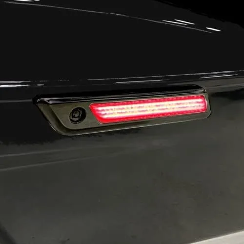 Custom Dynamics SADDLEBAG LED LATCH LIGHT WITH HOUSING COMPATIBLE WITH H-D TOURING MOTORCYCLES (Gloss Black/Red Lense)