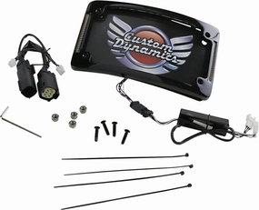Custom Dynamics TF06-BCM-B Radius LED License Plate Frame - Gloss Black