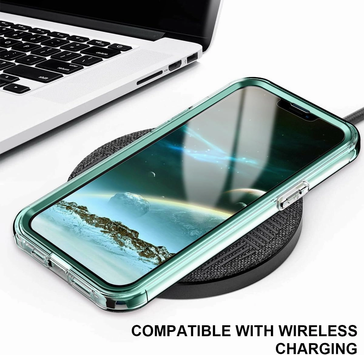 Cute Flower Case for iPhone 13 Pro 6.1 inch Built with Screen Protector, Lightweight and Stylish Full Body Shockproof Protective Rugged TPU Case for Women/Girls