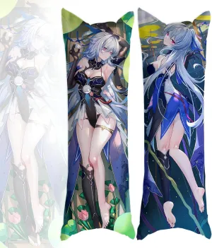 Dakimakura Genshin Impact Raiden Shogun 20""x59""Anime Pillowcase Double-Sided Pattern Hugging Body Pillow Cover Case (Jingliu), FE1222E