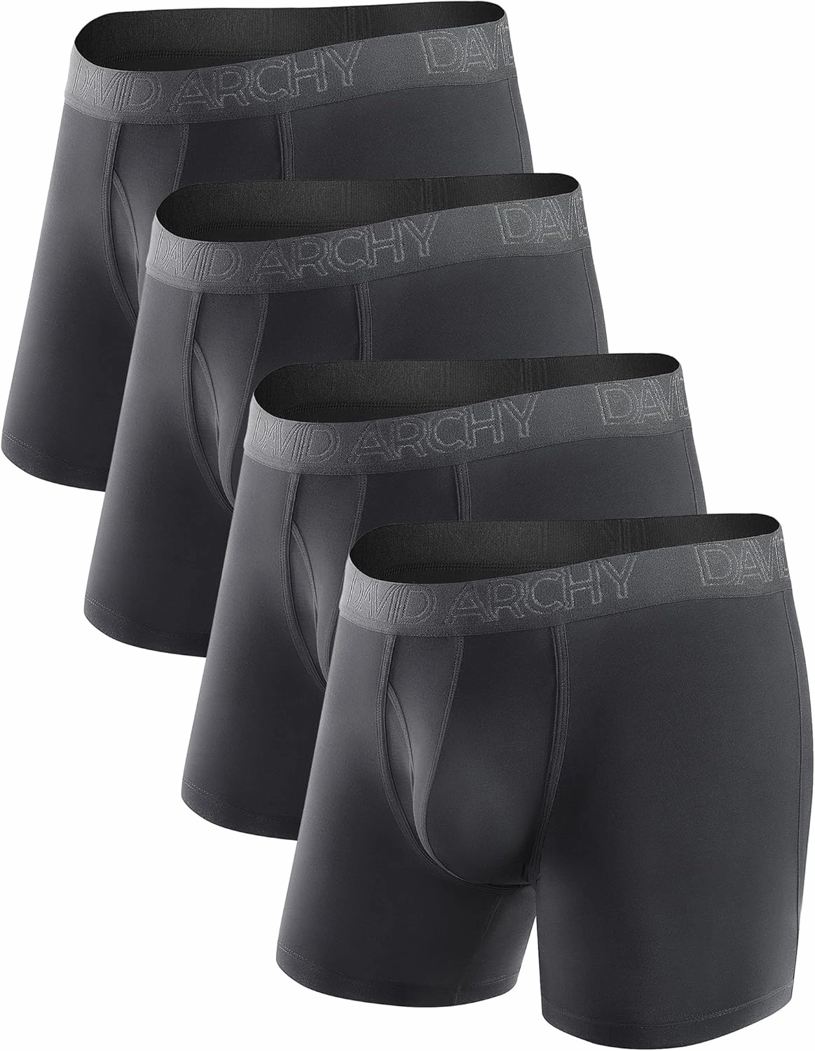 DAVID ARCHY Mens Underwear Boxer Briefs Breathable Soft Moisture-Wicking with Fly Underwear for Men Multipack