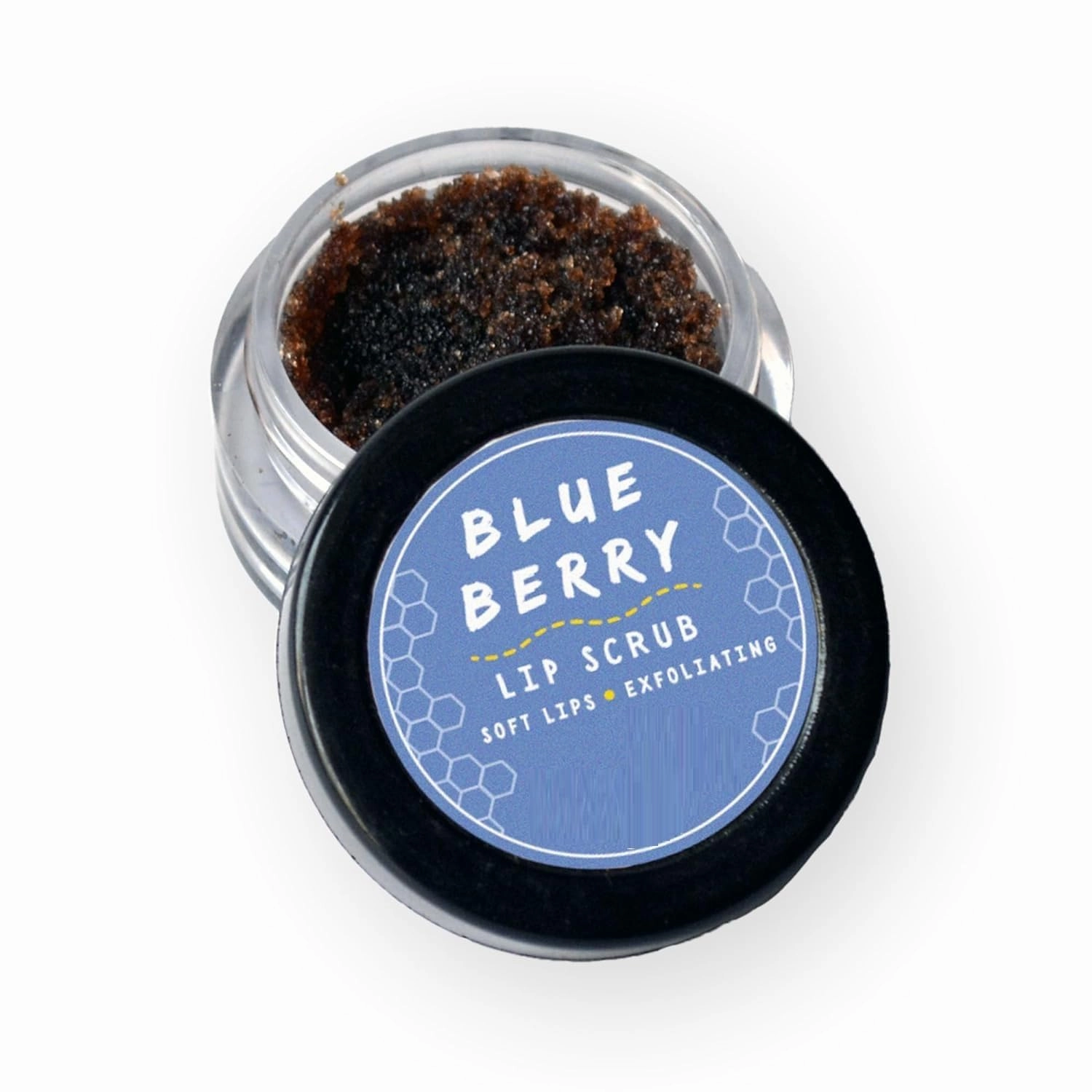 DBE Lip Scrub for Lightening & Brightening Lips, Exfoliates Dark Lips Blueberry Lip Scrub, it helps lighten dark pigmentation 8gm