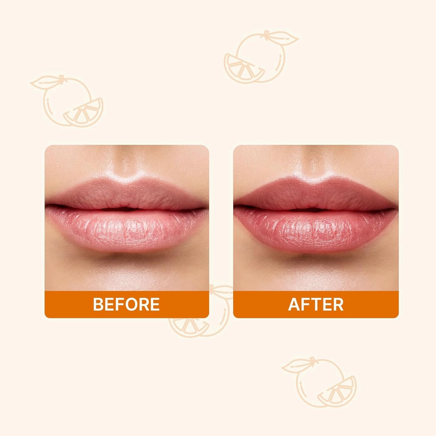 Dealora Lip Balm | 100% Natural | Tinted & Moisturizing | Nourishing & Softening | 5g (Orange, 2)