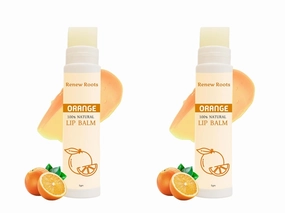 Dealora Lip Balm | 100% Natural | Tinted & Moisturizing | Nourishing & Softening | 5g (Orange, 2)