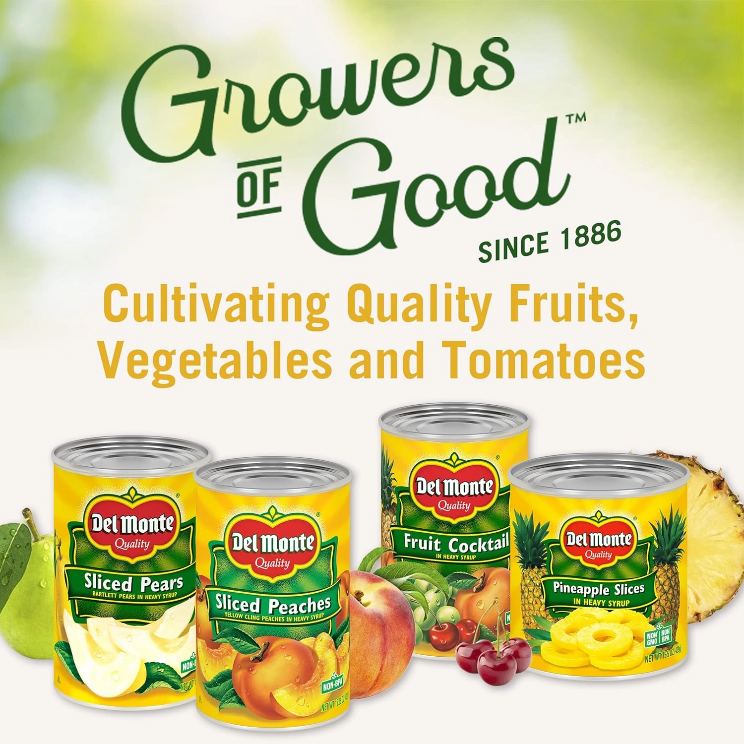 Del Monte Yellow Cling Canned Peach Halves in Heavy Syrup, 29 oz Can (Pack of 6)