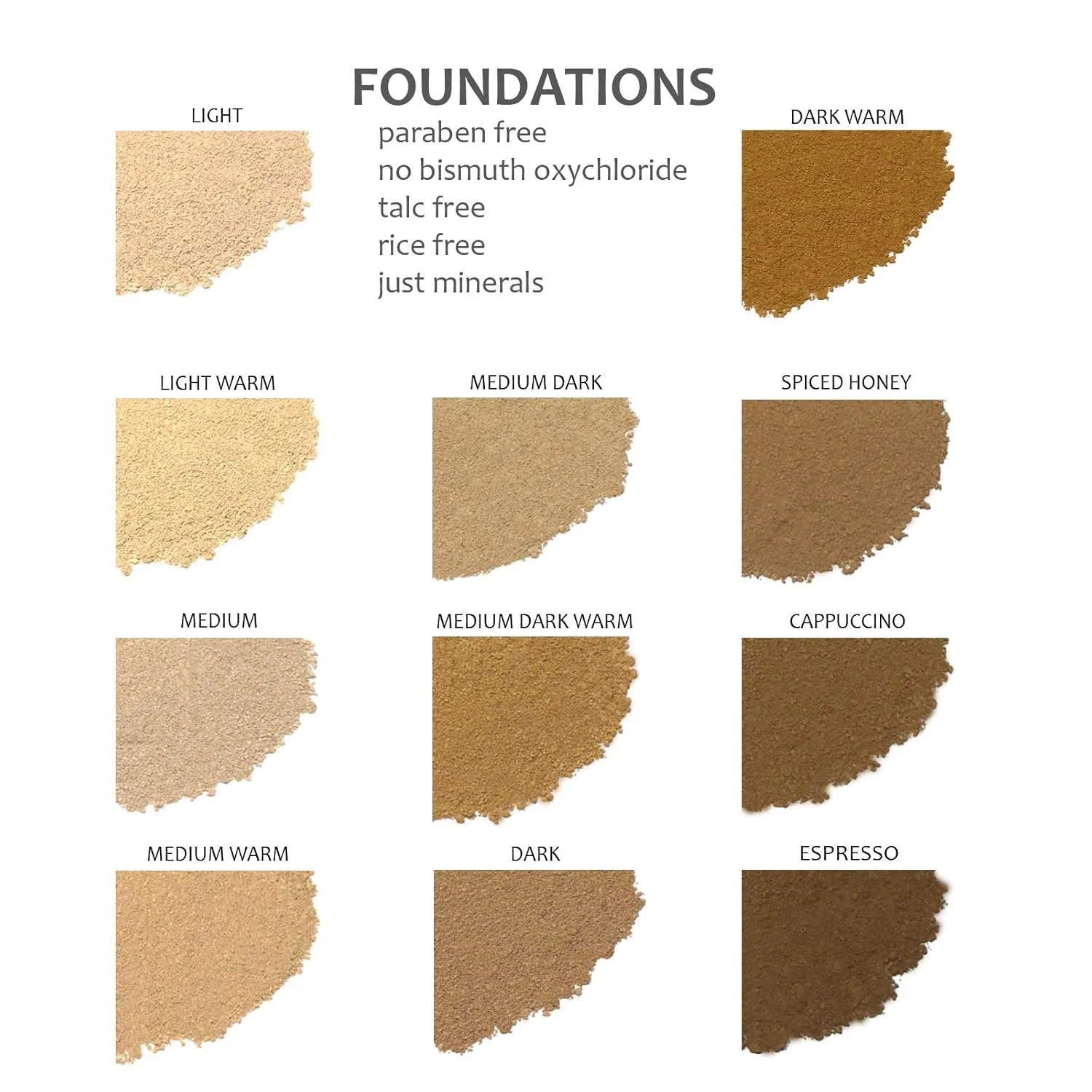 Demure Light Mineral Foundation - Loose Face Powder, Natural Makeup with Pure Crushed Minerals