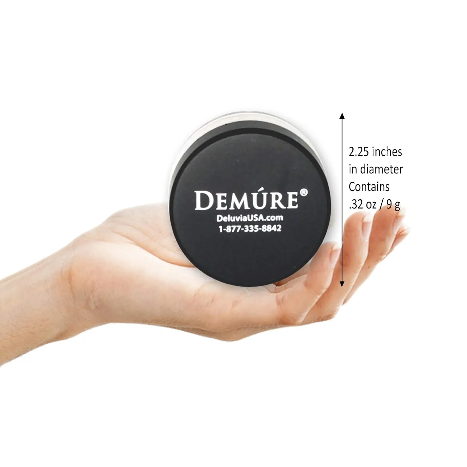 Demure Light Mineral Foundation - Loose Face Powder, Natural Makeup with Pure Crushed Minerals
