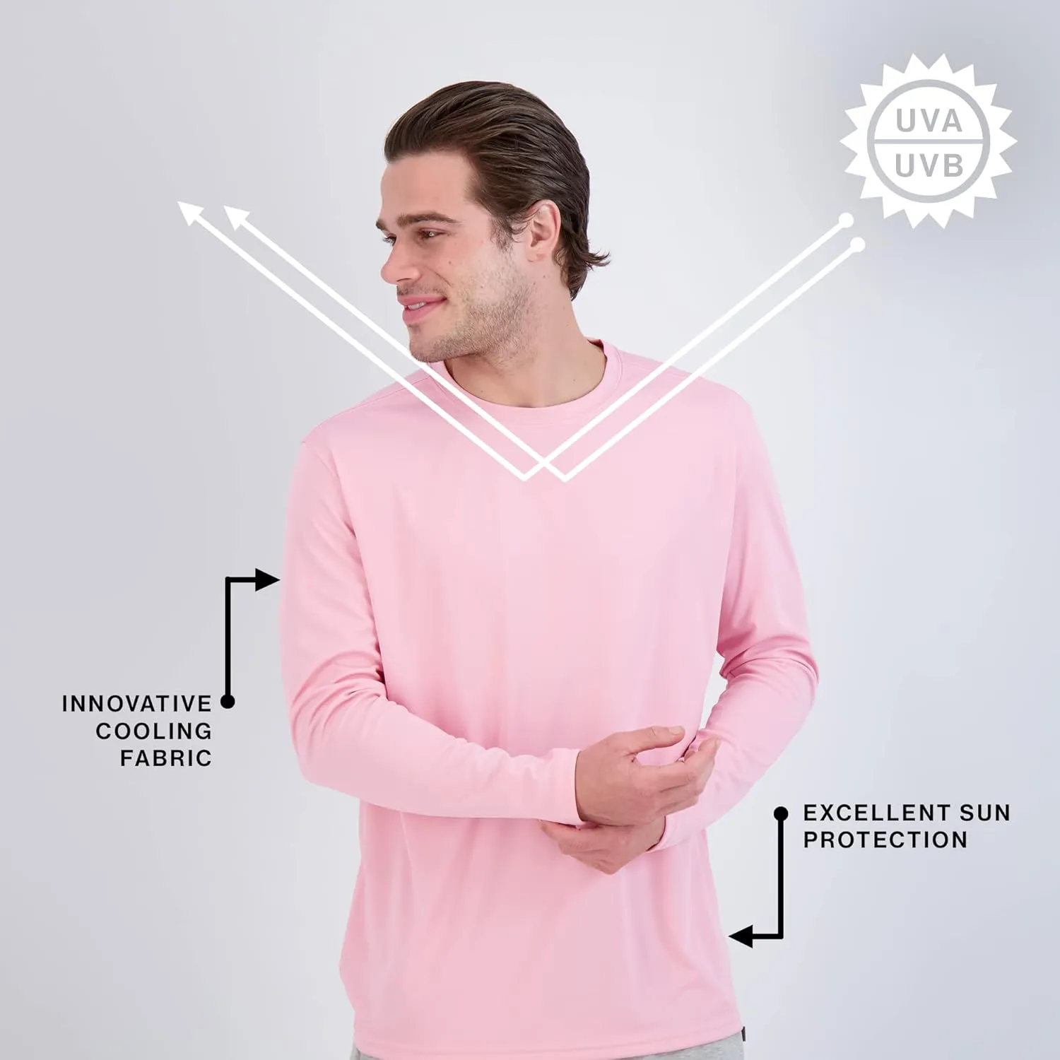 Denali Performance Men’s Teaser UPF 50  ProtectUV Mega Solar Long Sleeve T-Shirt