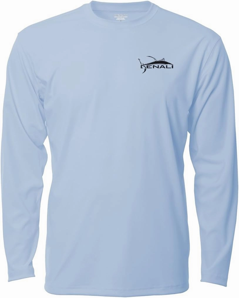 Denali Men's Teaser UPF 50  Long Sleeve T-Shirt, UV Protection Shirt, Trophy Bones Collection by Marcos Augusto: Marlin