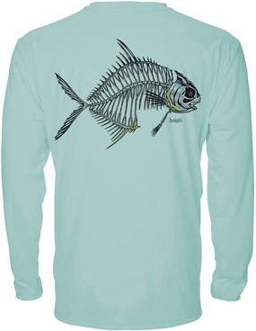 Denali Men's Teaser UPF 50  Long Sleeve T-Shirt, UV Protection Shirt, Trophy Bones Collection by Marcos Augusto: Permit