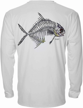 Denali Men's Teaser UPF 50  Long Sleeve T-Shirt, UV Protection Shirt, Trophy Bones Collection by Marcos Augusto: Permit