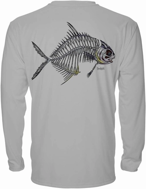Denali Men's Teaser UPF 50  Long Sleeve T-Shirt, UV Protection Shirt, Trophy Bones Collection by Marcos Augusto: Permit