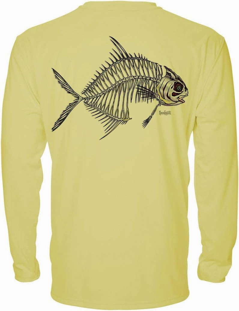 Denali Men's Teaser UPF 50  Long Sleeve T-Shirt, UV Protection Shirt, Trophy Bones Collection by Marcos Augusto: Permit
