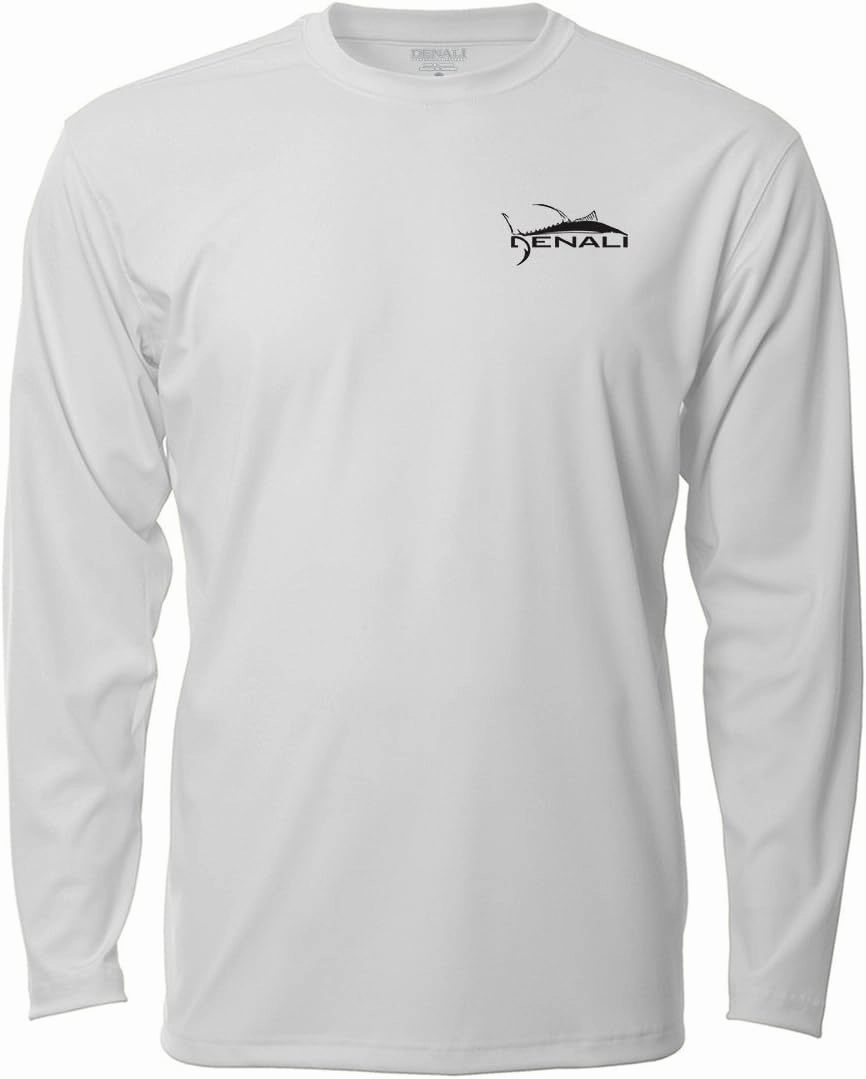 Denali Men's Teaser UPF 50  Long Sleeve T-Shirt, UV Protection Shirt, Trophy Bones Collection by Marcos Augusto: Redfish