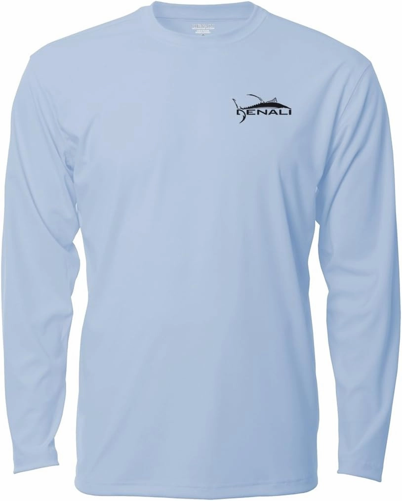 Denali Men's Teaser UPF 50  Long Sleeve T-Shirt, UV Protection Shirt, Trophy Bones Collection by Marcos Augusto: Snapper