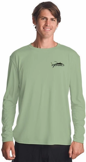 Denali Men's Tuna Logo Tournament Teaser UPF 50  Long Sleeve T-Shirt, UV Protection, Quick Dry Fisherman's Shirt