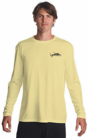 Denali Men's Tuna Logo Tournament Teaser UPF 50  Long Sleeve T-Shirt, UV Protection, Quick Dry Fisherman's Shirt