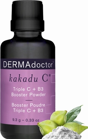 DERMAdoctor Kakadu C Dermatologist Formulated Triple C   B3 Booster Powder, Vitamin C Serum Booster and Niacinamide Pore Minimizer for Face, Active Skin Repair for Brightening and Refining - 0.33 oz