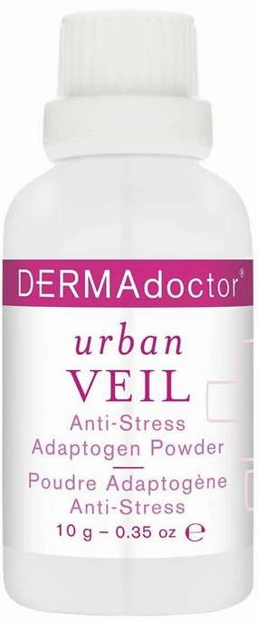DERMAdoctor Urban Veil Dermatologist Formulated Anti Stress Antioxidant Powder with Niacinamide B3, Vitamin C and Elderberry - 0.35 oz