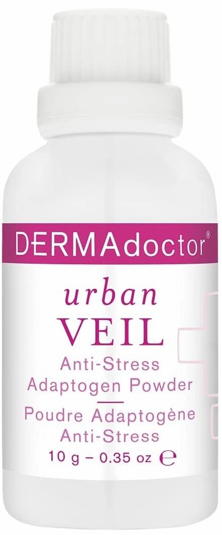 DERMAdoctor Urban Veil Dermatologist Formulated Anti Stress Antioxidant Powder with Niacinamide B3, Vitamin C and Elderberry - 0.35 oz