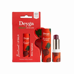 Dey-ga Beetroot Lip Balm | Tinted Lip Care | For Dry & Chapped Lips | For Pigmented Lips | For Women (Pack of 1, Stick Lip Balm)