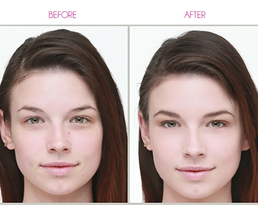 Dinair Airbrush Makeup Foundation | Natural Beige | GLAMOUR: Natural, Light coverage, Matte 0.50 oz.