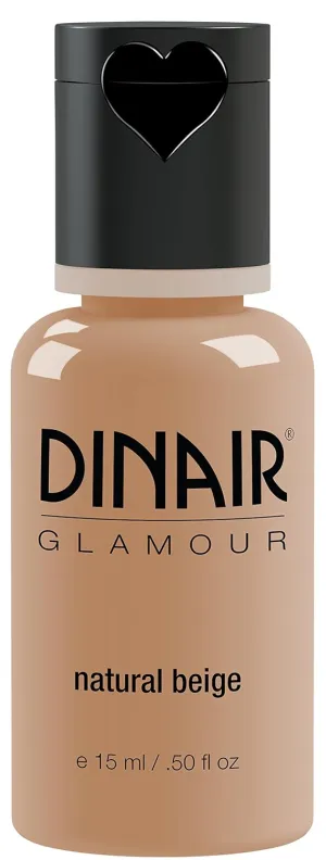 Dinair Airbrush Makeup Foundation | Natural Beige | GLAMOUR: Natural, Light coverage, Matte 0.50 oz.
