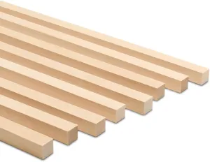 DIY Wooden Square Dowel Rod 5/8-inch x 36 Pack of 5 Hobby Wood Sticks for Crafts, Wood Trim & Architecture Model Making, by Woodpeckers