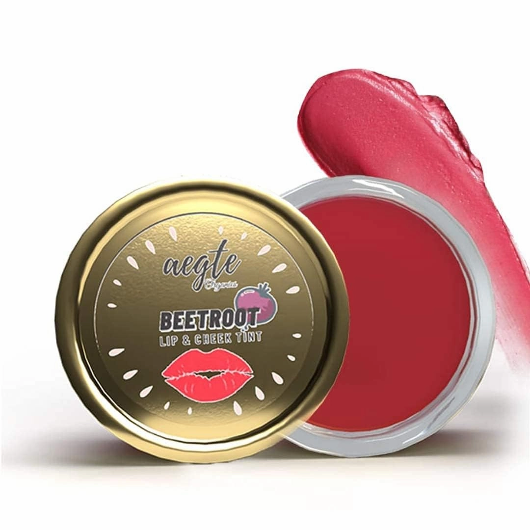 DJ Organics Beetroot Lip & Cheek Tint Balm For Women Helps Lighten Dark Lips Edible Formulation Helps Nourish & Hydrate Dry Chapped Lips (15 Grm)