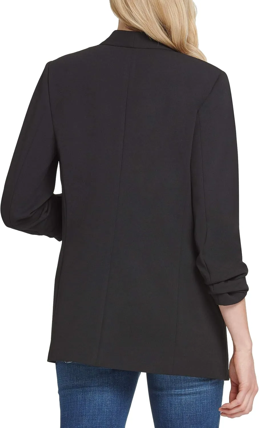 DKNY SPORTSWEAR Women's Missy Foundation Long Sleeve Shawl Collar Jacket