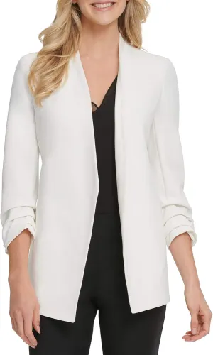 DKNY Women's Foundation Long Sleeve Shawl Collar Jacket