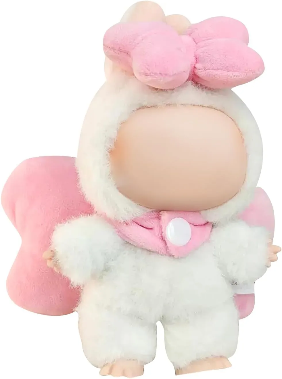 Doll Clothes – 17cm LBB Pink Bow: Plush Comfort Filled with Pearl Cotton, Made for Snuggly Home Moments (Doll Not Included)