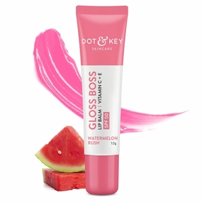 Dot&Key Watermelon Lip Balm (12gm) | Intense Moisturizer for Dry, Chapped Lips | Tinted | Glowing Pink Lips | Lip Balm with SPF 50 for Sun Protection   Vitamin C   E | for Women