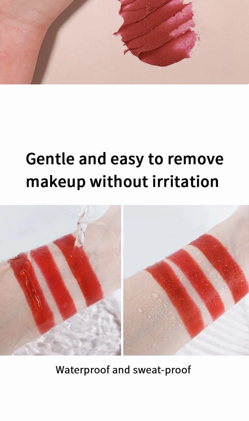 Double-Ended Matte & Gloss Lipstick – Waterproof Nude & Red Shades – Velvet Lip Tint   Glossy Balm Duo – Fashion Makeup Gift for Women