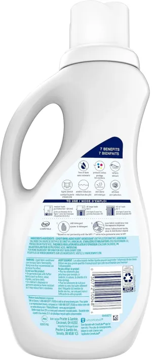 Downy Ultra Free & Gentle Laundry Liquid Fabric Softener (Fabric Conditioner), 44 oz, 60 Loads, Hypoallergenic (Pack of 2)