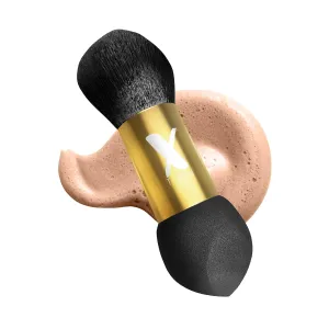 Dual-Ended Self Tanner Blending Brush and Natural Sponge for Streak-Free Tanning, Multi-Use Tanning Brush, Works like a Foundation Brush - X-Tan Sunless
