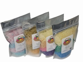 Easter Bath Salts | (4) 1lb Bags | Easter Gift Set | Four Scents | Tri-Colored