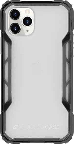 Element Case Rally for iPhone 11 Pro, Slim and Rugged Case with Advanced Impact Protection, Ergonomic Anti-Slip Grip, Screen-Safe Bezel Design, and Clear Back to Showcase Your Phone - Black