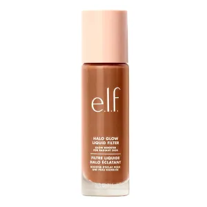 e.l.f. Halo Glow Liquid Filter, Complexion Booster For A Glowing, Soft-Focus Look, Infused With Hyaluronic Acid, Vegan & Cruelty-Free, 6 Tan/Deep