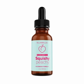 EllaBella Squishy Peachy Butt Enhancement & Enlargement Essential Oil - 1 Month Supply, Natural Hips Up Lifting Enhancer For Women , Bigger Booty Firming & Lifter Effect No Pills , Firm & Big Butt