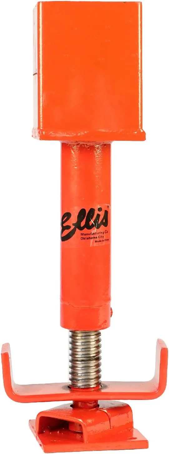 Ellis Manufacturing Adjustable Screw Jack - Ultra Strong Support Post, House Jack for Floor Leveling, Foundation, and Joist Stabilization - 15,000 Safe Load Capacity, 6” Adj. - Painted (4x4)